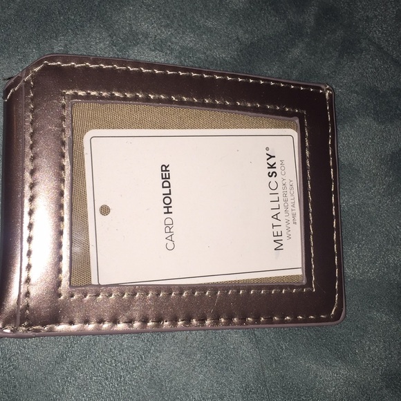 Metallic Sky Card Holder Pewter Color - Picture 2 of 4